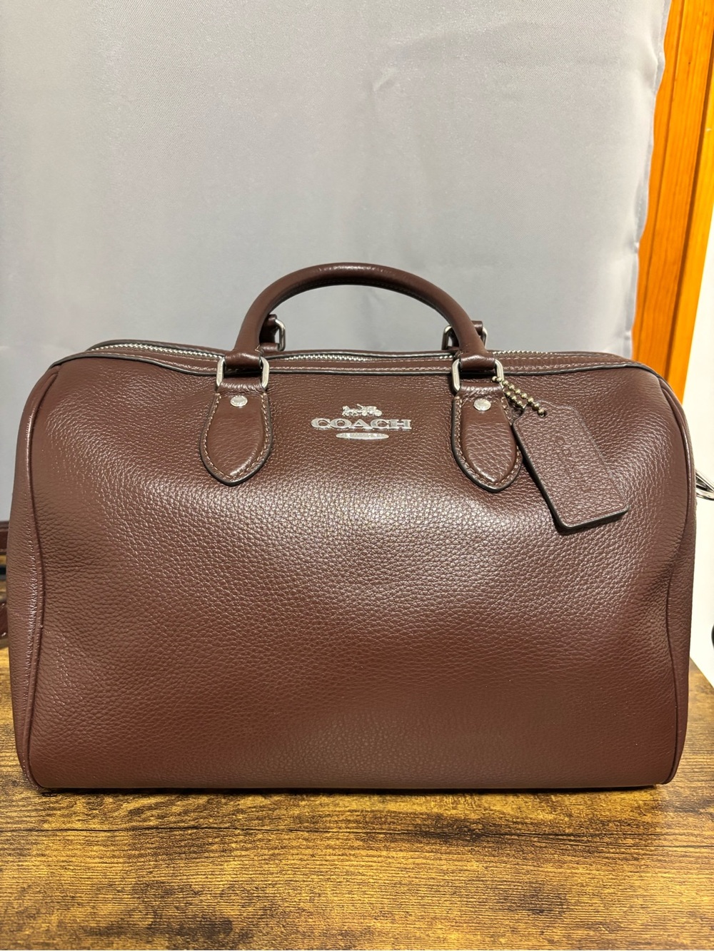 Coach Large Rowan OG- Maple with silver hardware